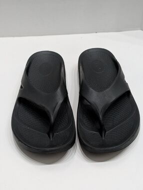 Oofos Men's 12 Ooriginal Sandals Shoes Flip Flops Black